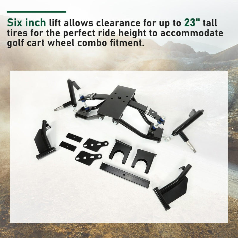 DURAFORCE Golf Cart 6" Double A-Arm Lift Kit For Club Car Precedent Elec Gas Models 2004+