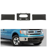 DURAFORCE 3PCS For Ford F150 09-14 Front Bumper Guards Pads+License Plate Mounting Bracket