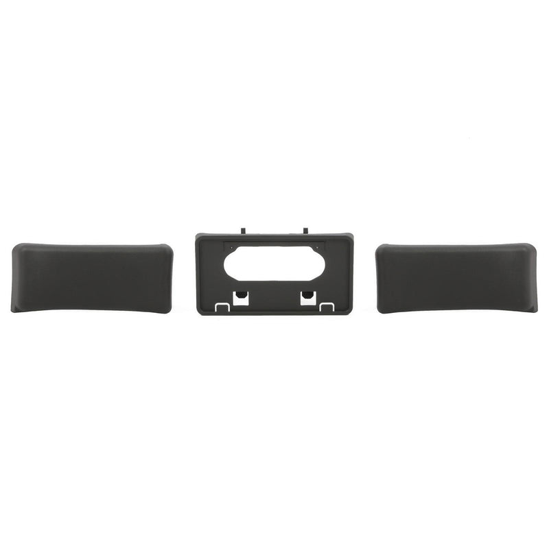 DURAFORCE 3PCS For Ford F150 09-14 Front Bumper Guards Pads+License Plate Mounting Bracket