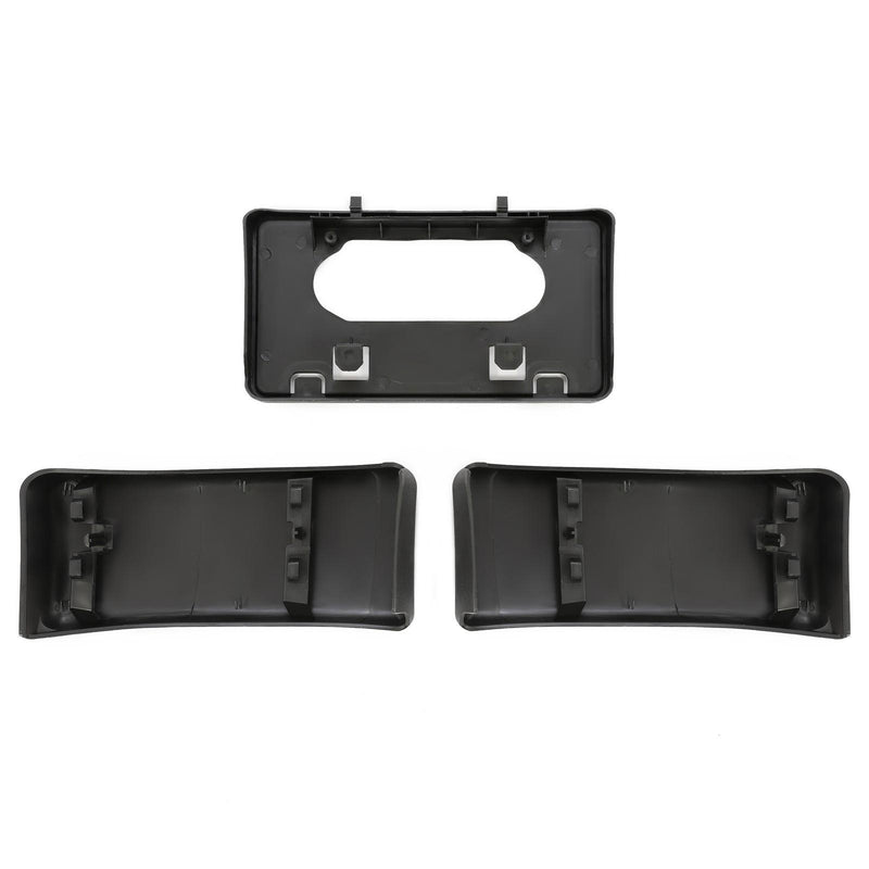DURAFORCE 3PCS For Ford F150 09-14 Front Bumper Guards Pads+License Plate Mounting Bracket