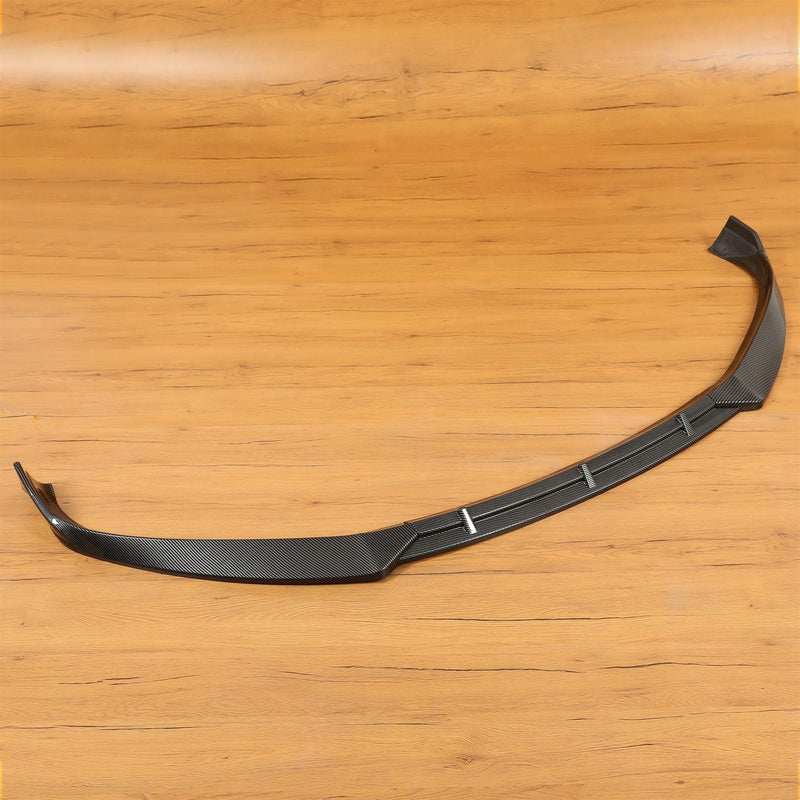 DURAFORCE FOR TESLA MODEL S 2016-2020 STP-STYLE CARBON FIBER LOOK FRONT BUMPER LIP SPOILER