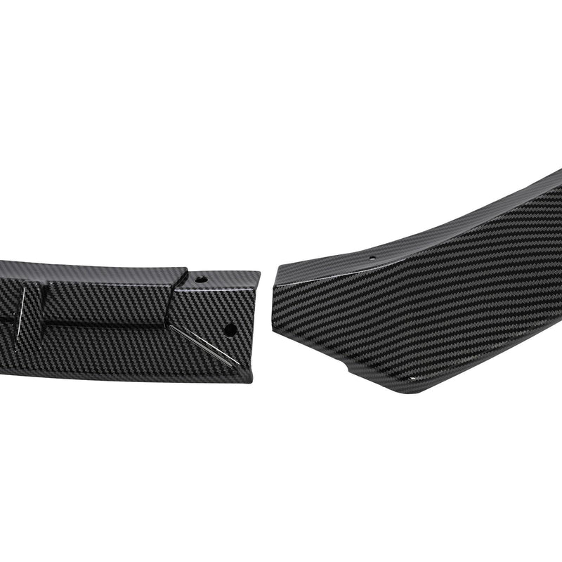 DURAFORCE FOR TESLA MODEL S 2016-2020 STP-STYLE CARBON FIBER LOOK FRONT BUMPER LIP SPOILER