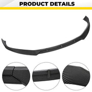 DURAFORCE FOR TESLA MODEL S 2016-2020 STP-STYLE CARBON FIBER LOOK FRONT BUMPER LIP SPOILER