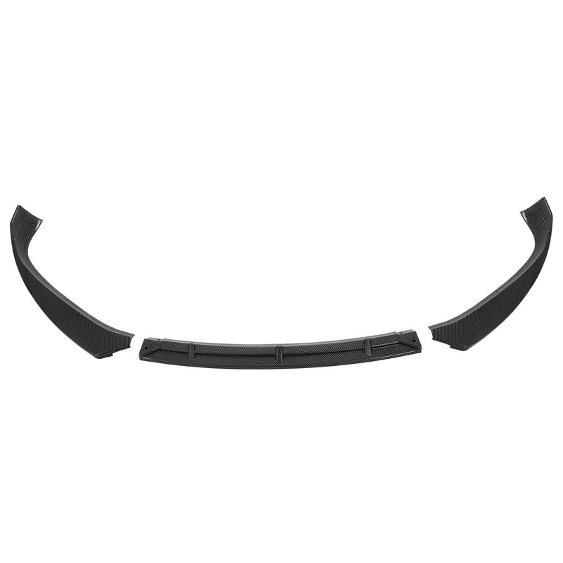 DURAFORCE FOR TESLA MODEL S 2016-2020 STP-STYLE CARBON FIBER LOOK FRONT BUMPER LIP SPOILER