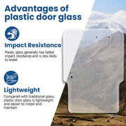 DURAFORCE Forestry Demo Door Skid Steer Door Glass For Takeuchi TL TL8 TL10 1/2" Plastic