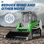 DURAFORCE Forestry Demo Door Skid Steer Door Glass For Takeuchi TL TL8 TL10 1/2" Plastic