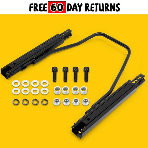 DURAFORCE Universal Dual Lock Design Car Racing Seat Base Slider Rail Bracket Bucket Steel