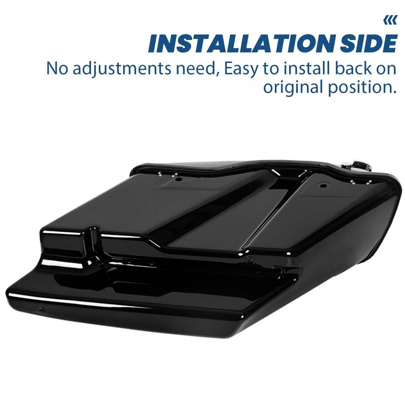 DURAFORCE 5" Stretched Extended Saddlebags Bag For Harley Davidson Road Street Glide 93-13