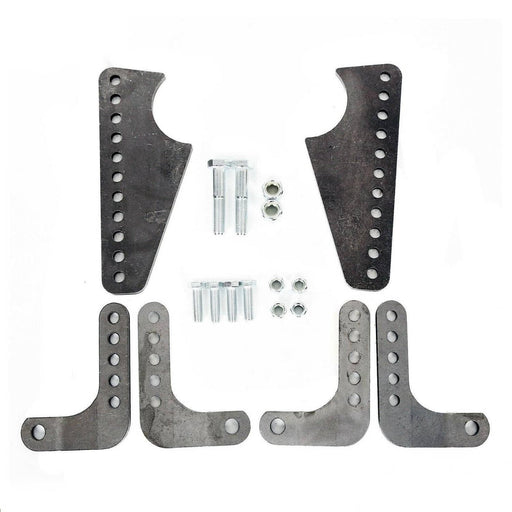 DURAFORCE New Coil Over Shock Mount Kit Adjustable Lower Brackets for 3" Axle Tubes