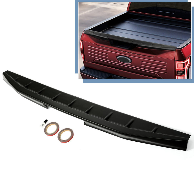 DURAFORCE Black ABS Rear Tailgate Top Wing Spoiler Fit For Ford F-150 F150 2015-2020