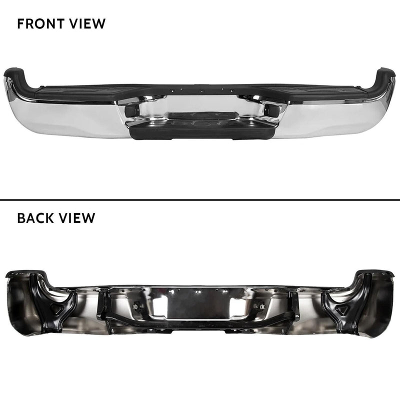 DURAFORCE Rear Chrome Step Bumper Assembly For Toyota Tacoma 2005-2015 Pickup TO1103113