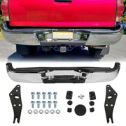DURAFORCE Rear Chrome Step Bumper Assembly For Toyota Tacoma 2005-2015 Pickup TO1103113