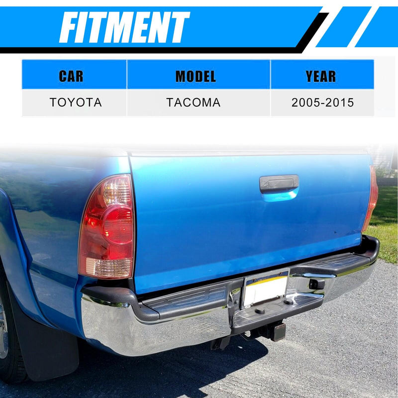 DURAFORCE Rear Chrome Step Bumper Assembly For Toyota Tacoma 2005-2015 Pickup TO1103113