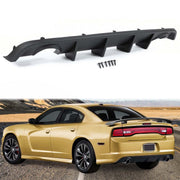 DURAFORCE Matte Black Rear Bumper Lip Lower Diffuser For Dodge Charger SRT V2 Style 12-14