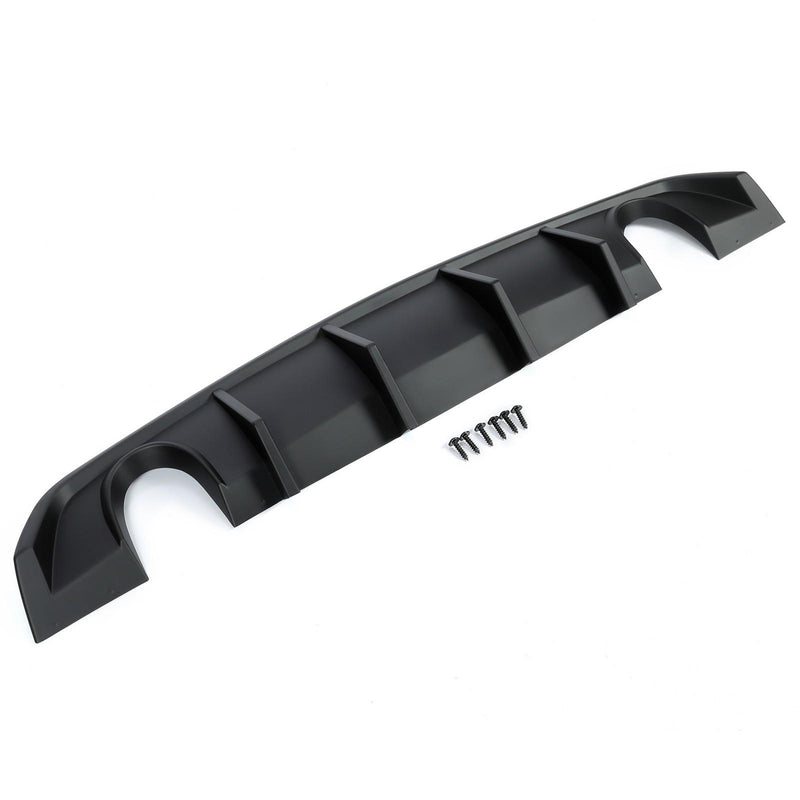 DURAFORCE Matte Black Rear Bumper Lip Lower Diffuser For Dodge Charger SRT V2 Style 12-14