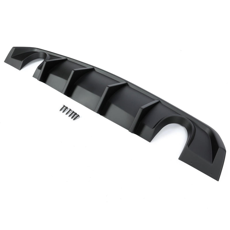 DURAFORCE Matte Black Rear Bumper Lip Lower Diffuser For Dodge Charger SRT V2 Style 12-14