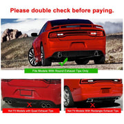 DURAFORCE Matte Black Rear Bumper Lip Lower Diffuser For Dodge Charger SRT V2 Style 12-14