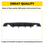 DURAFORCE Matte Black Rear Bumper Lip Lower Diffuser For Dodge Charger SRT V2 Style 12-14