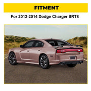 DURAFORCE Matte Black Rear Bumper Lip Lower Diffuser For Dodge Charger SRT V2 Style 12-14
