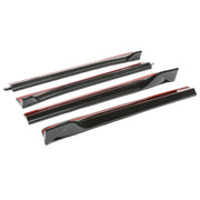 DURAFORCE For Tesla Model 3 2017-2023 LH RH Side Skirts Rocker Panels Carbon Fiber Style