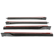 DURAFORCE For Tesla Model 3 2017-2023 LH RH Side Skirts Rocker Panels Carbon Fiber Style