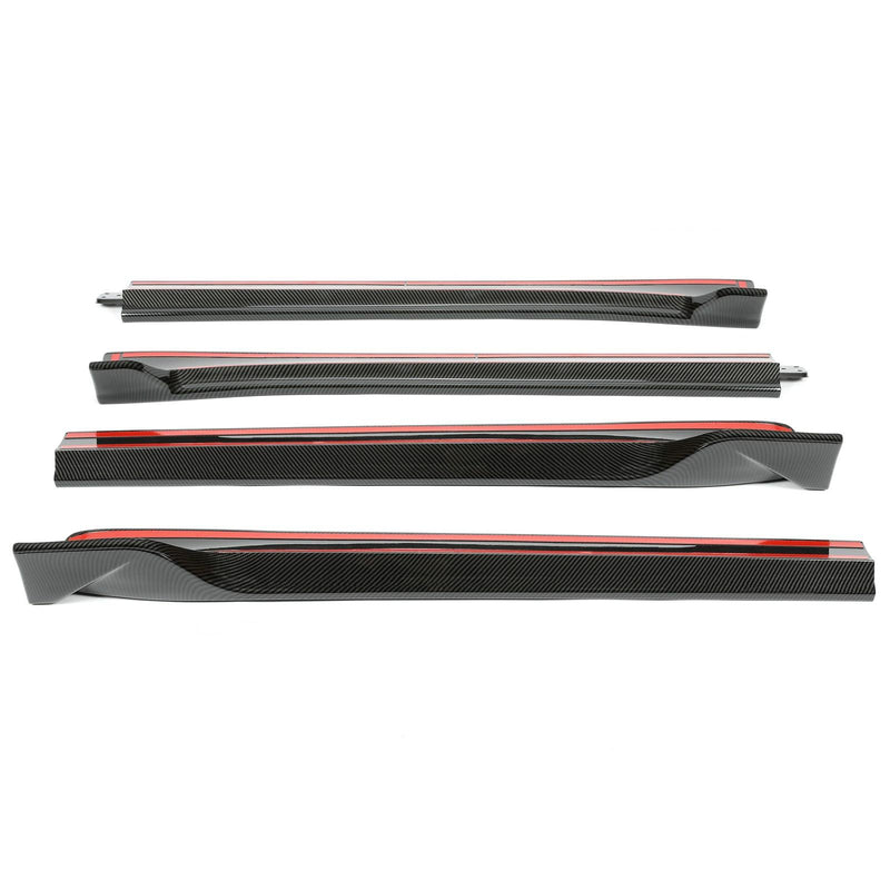 DURAFORCE For Tesla Model 3 2017-2023 LH RH Side Skirts Rocker Panels Carbon Fiber Style