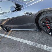 DURAFORCE For Tesla Model 3 2017-2023 LH RH Side Skirts Rocker Panels Carbon Fiber Style