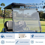 DURAFORCE For Yamaha G29 Drive 07-16 Golf Cart Tinted Folding Down Windshield Windscreen