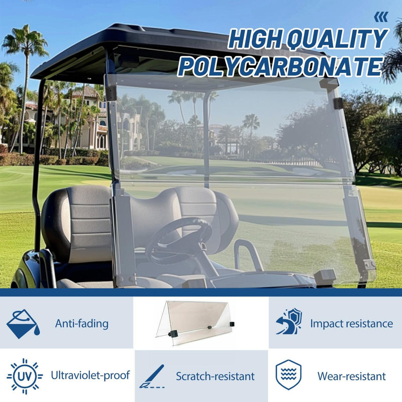 DURAFORCE For Yamaha G29 Drive 07-16 Golf Cart Tinted Folding Down Windshield Windscreen