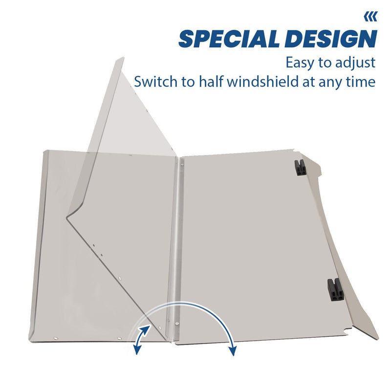 DURAFORCE For Yamaha G29 Drive 07-16 Golf Cart Tinted Folding Down Windshield Windscreen