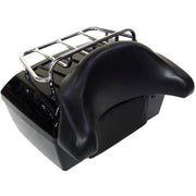 DURAFORCE Motorcycle Hard Saddlebags Saddle Bags + Luggage Trunk Backrest Luggage Rack