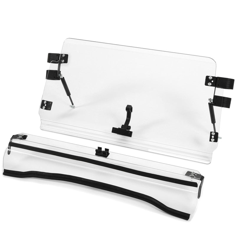 DURAFORCE Flip Front Windshield For 08-14 Polaris RZR 800/S 800/4 800/ XP 900 Clear
