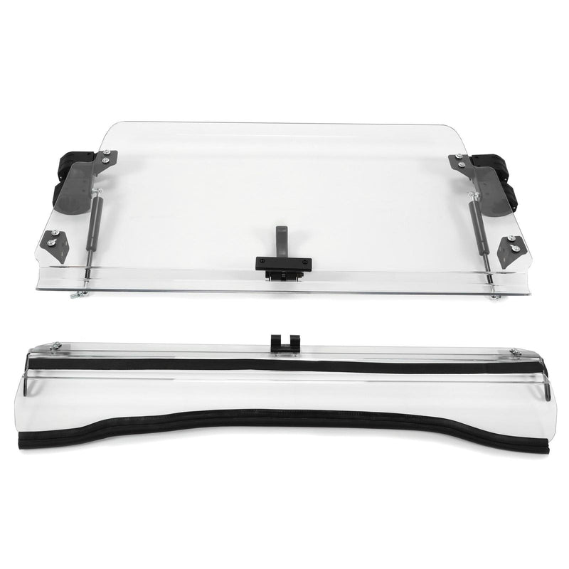 DURAFORCE Flip Front Windshield For 08-14 Polaris RZR 800/S 800/4 800/ XP 900 Clear