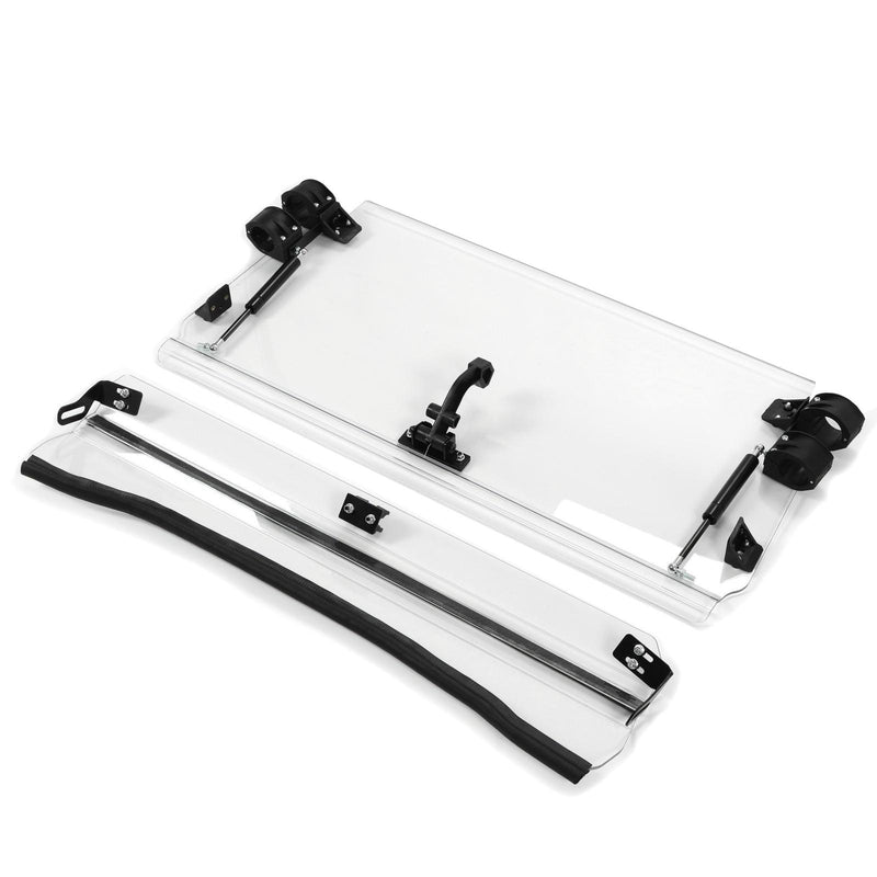 DURAFORCE Flip Front Windshield For 08-14 Polaris RZR 800/S 800/4 800/ XP 900 Clear