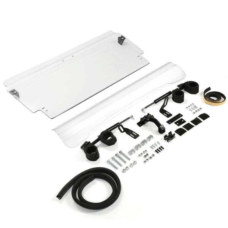 DURAFORCE Flip Front Windshield For 08-14 Polaris RZR 800/S 800/4 800/ XP 900 Clear