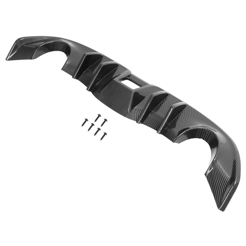 DURAFORCE Carbon Look For Nissan 370Z Coupe 2009-2020 Rear Bumper Lip Valance Diffuser PP