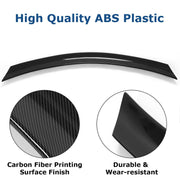 DURAFORCE For Mercedes W204 C63 AMG 2Dr 12-15 Carbon Fiber Style Highkick Trunk Spoiler