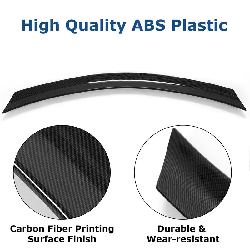 DURAFORCE For Mercedes W204 C63 AMG 2Dr 12-15 Carbon Fiber Style Highkick Trunk Spoiler