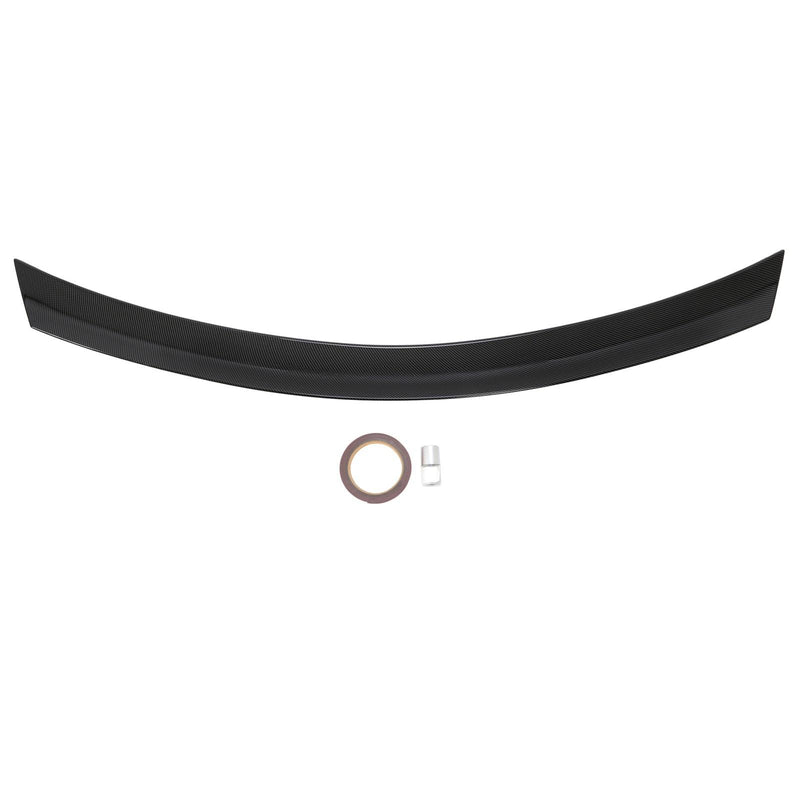 DURAFORCE For Mercedes W204 C63 AMG 2Dr 12-15 Carbon Fiber Style Highkick Trunk Spoiler