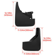 DURAFORCE 4Pcs Front & Rear Mud Flaps Splash Guards For Ford Bronco 21-25 #M2DZ-16A550-AA
