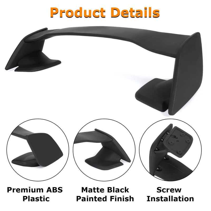 DURAFORCE JDM Style Matte Black Rear Trunk Spoiler Wing For Subaru WRX/WRX STI 2015-2021