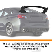 DURAFORCE JDM Style Matte Black Rear Trunk Spoiler Wing For Subaru WRX/WRX STI 2015-2021