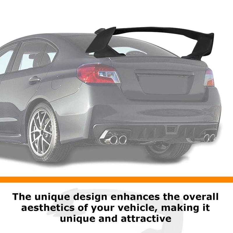 DURAFORCE JDM Style Matte Black Rear Trunk Spoiler Wing For Subaru WRX/WRX STI 2015-2021
