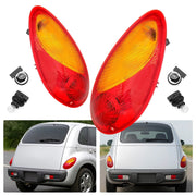DURAFORCE For 2001-2005 Chrysler PT Cruiser Tail Lights Brake Lamps Pair W/Bulb 01 02 03