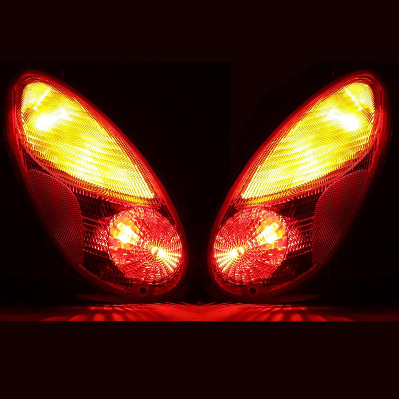DURAFORCE For 2001-2005 Chrysler PT Cruiser Tail Lights Brake Lamps Pair W/Bulb 01 02 03