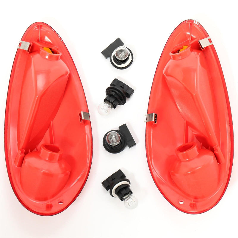 DURAFORCE For 2001-2005 Chrysler PT Cruiser Tail Lights Brake Lamps Pair W/Bulb 01 02 03