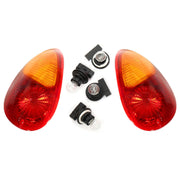 DURAFORCE For 2001-2005 Chrysler PT Cruiser Tail Lights Brake Lamps Pair W/Bulb 01 02 03