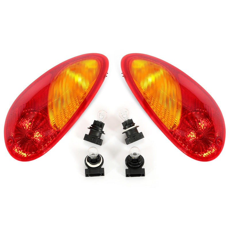 DURAFORCE For 2001-2005 Chrysler PT Cruiser Tail Lights Brake Lamps Pair W/Bulb 01 02 03