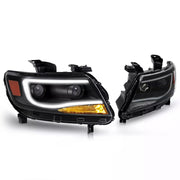DURAFORCE For Chevy Colorado 2015-2022 LED Tube DRL Dual Projector Headlights Headlamps