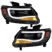 DURAFORCE For Chevy Colorado 2015-2022 LED Tube DRL Dual Projector Headlights Headlamps
